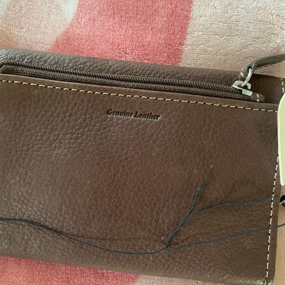 Fossil Popstitch Espresso NWT Wallet & Preowned Checkbook Wallet - Picture 7 of 16